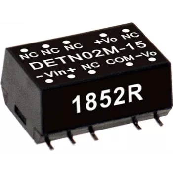 Przetwornica DC-DC Mean Well DETN02L-05, 2 W, wejście 4,5–5,5 V, wyjście 200 mA, 10,9×15,2×7,1 mm