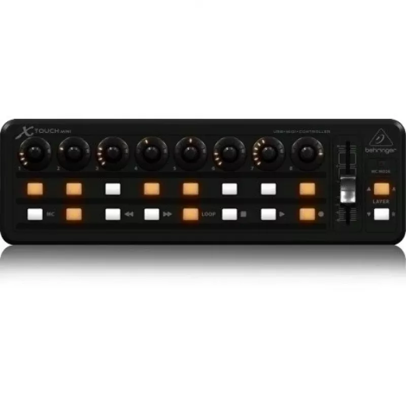 Klawiatura MIDI USB Behringer X-TOUCH MINI Typ sterowania Przyciski Obrotowe Suwak Pokrętła