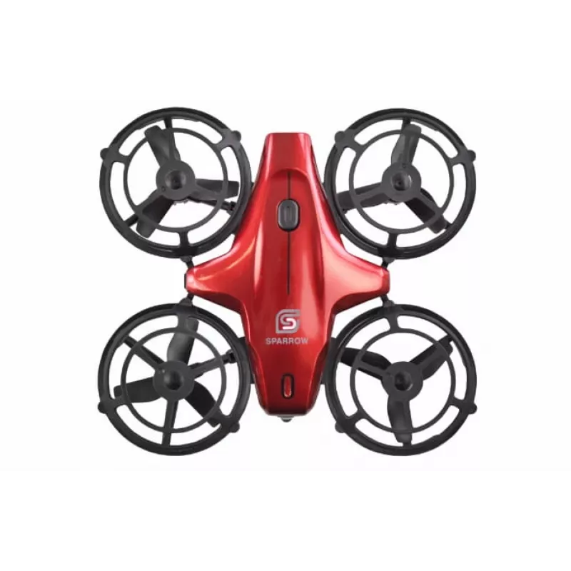 Dron z kamerą Amewi 25324 Mini-drone 300 mAh Czarno-Czerwony