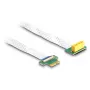 DeLOCK Karta podwyższająca PCI Express x1 męski na x1 slot 90° kątowa kablem FPC 15 cm