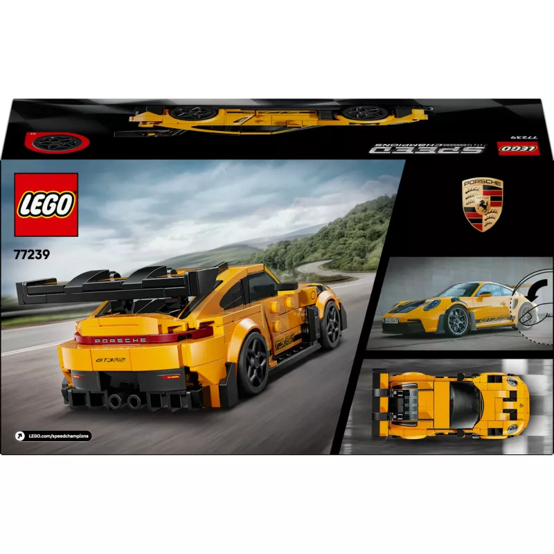 Zabawka konstrukcyjna LEGO Porsche 911 GT3 RS Speed Champions 77239 — skala 1:18, 348 elementów, 9+ lat