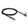 Kabel do ładowania i transmisji danych USB Type-C na Lightning z kątową wtyczką i funkcją podstawki, DELOCK 1,5 m, 9 V 3 A (MFi)