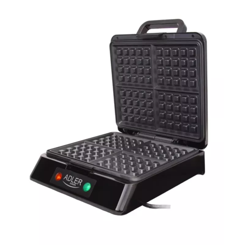 Gofrownica Adler AD 3036 na 4 gofry, czarno-szara, 1500 W