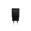 Przewodowa ładowarka do urządzeń mobilnych NATEC NUC-2141, 30W, USB-C PD 3.0 + USB-A QC 3.0, 110–240V, czarna