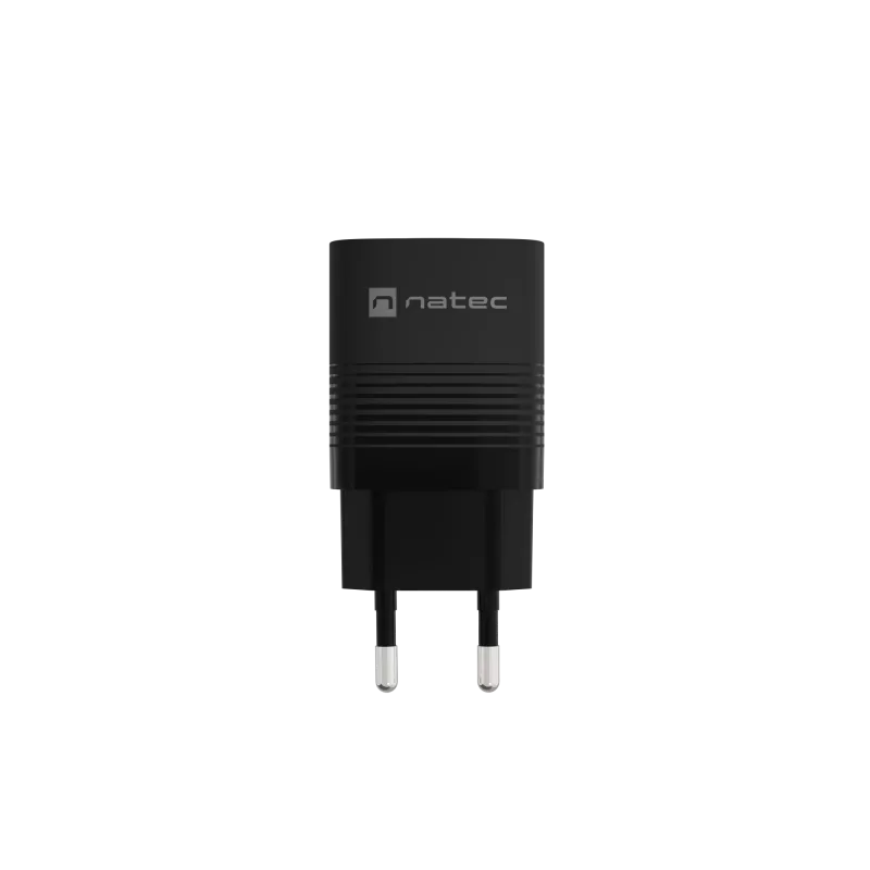 Przewodowa ładowarka do urządzeń mobilnych NATEC NUC-2141, 30W, USB-C PD 3.0 + USB-A QC 3.0, 110–240V, czarna
