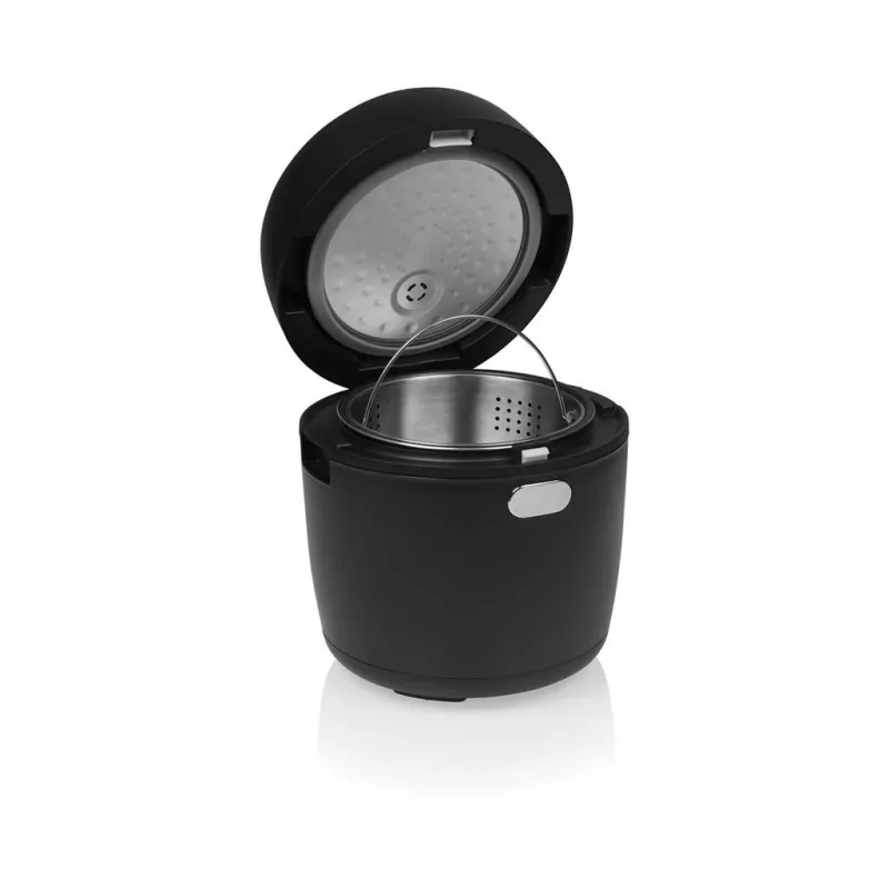 Urządzenie do gotowania ryżu Tristar RK-6238 — cyfrowe, 0,6 L, 350 W, 8 programów, podtrzymywanie ciepła, LCD, czarny