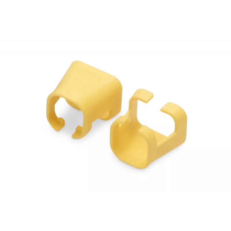 DIGITUS - Kabelclips mit Farbcodierung - für Patch-Kabel - Gelb (Packung mit 100) (A-CC-Y)