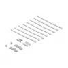 Patch panel DELOCK Mini Desktop RJ45 8-portowy Cat.6A ekranowany czarny do montażu na stole, ścianie lub szynie DIN