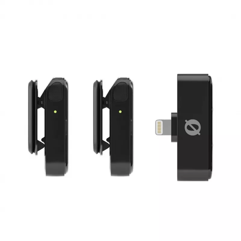 Bezprzewodowy system mikrofonowy Rode Wireless Micro Lightning — dookólny, 48 kHz, 24-bitowy, zasięg 100 m, bateria 7 h