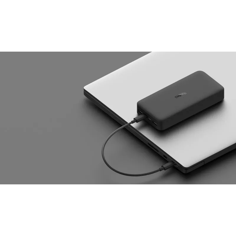Xiaomi Mi 20000mAh Redmi Power Bank: 2 porty USB-A, szybkie ładowanie dwóch urządzeń jednocześnie, podwójne wejście Micro-USB/USB-C, przenośna ładowarka do telefonów