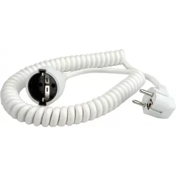 Bachmann BM0010721 spiral kabel H05VV-F 3G1.5 mm² L 4.0m biały (BM0010721)