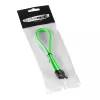 CableMod ModMesh – Kabel SATA – Serial ATA 150/300/600 – SATA (W) do SATA (W) – 60 cm – jasnozielony (CM-CAB-SATA-N60KLG-R)