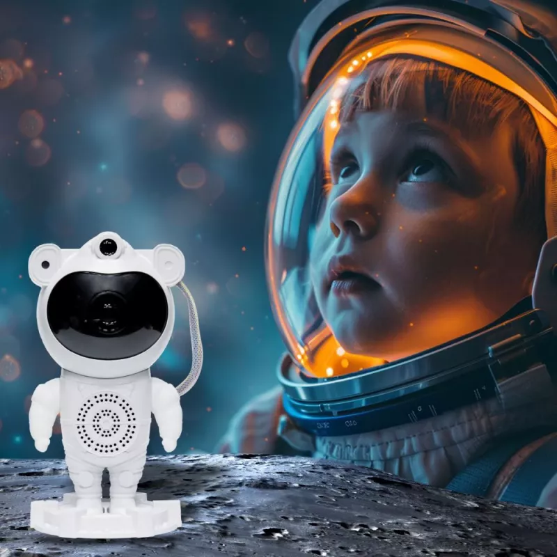 Lampa projektor gwiazd Hawk HW-STAR01 z wbudowanym głośnikiem — projektor galaktycznego światła