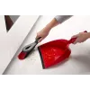 Komplet szufelki i szczotki VILEDA 141742 — szufelka z technopolimeru, plastikowa rączka, miękkie/twarde włosie, czarny, otwór do zawieszenia