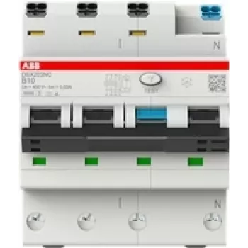 ABB RCBO Switch DSX203NCA-C16/0.03 6kA 3P+N A C 16 30mA (2CSR256192R1164)
