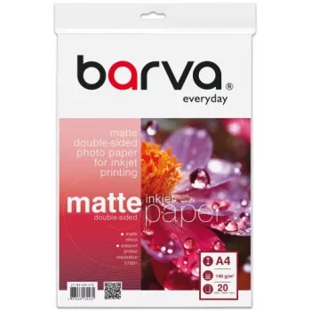 Fotopopierius Barva (IP-BE140-412) Everyday Dvipusis Matinis 140 g/m², A4, 20 lapų