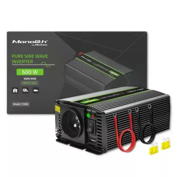 Qoltec Monolith zasilacz samochodowa 600 W Czarny