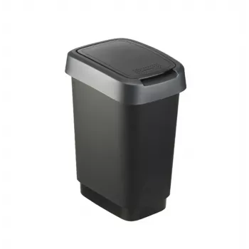 rotho Twist 25 L prostokątny pojemnik do przechowywania z polipropylenu — 25 L, 476×333×252 mm, czarny