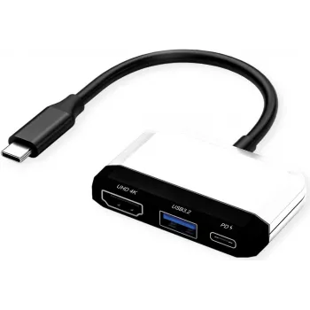 Adepter Wyświetlacza USB-C - HDMI 4K30+ 1x A+ PD - Adapter - Cyfrowy/Dane (12.99.3199)