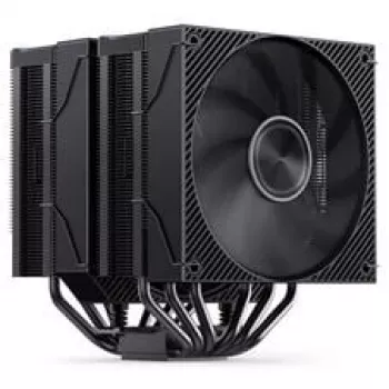 Chłodzenie procesora Jonsbo CA90 Dual-Tower z 1×130mm i 1×120mm wentylatorami PWM ARGB, czarne