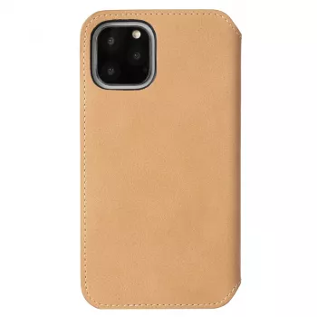 Portfel na telefon Krusell Sunne dla Apple iPhone 11 Pro Max — vintage nude, etui folio z przegródkami na karty