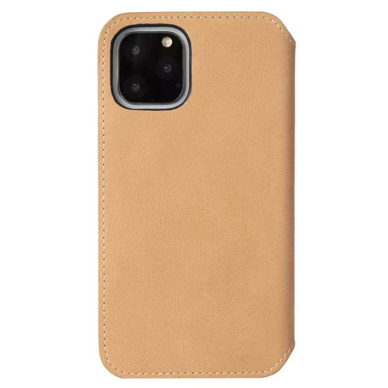 Portfel na telefon Krusell Sunne dla Apple iPhone 11 Pro Max — vintage nude, etui folio z przegródkami na karty