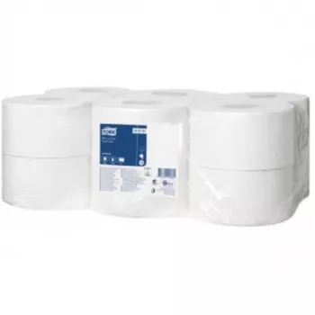 Papier toaletowy Tork Universal Mini Jumbo T2, 1-warstwowy, 240m, makulaturowy, szary, 12 szt.