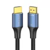 Vention Kabel HDMI-A męsko-męski w oplocie bawełnianym 8K 5M niebieski aluminium