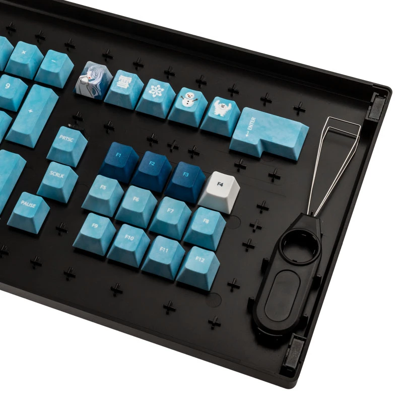 Zestaw keycapów Traitors YUKI ONNA (układ UK) — designerskie keycapy do klawiatur mechanicznych