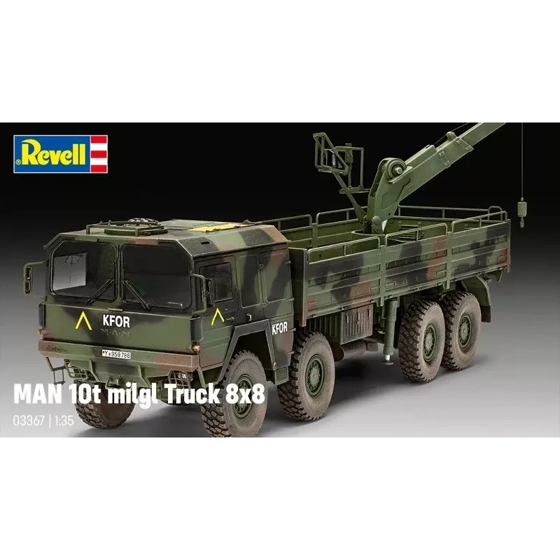 Zestaw modelu plastikowego REVELL Man 10T Milgl 8x8 Truck 1/35