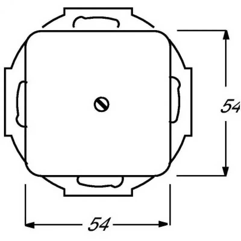 BUSCH-JAEGER Blindabdeckung 2538-212 Duro 2000 SI Tragring weiss 2538-212 (1715-0-0218)