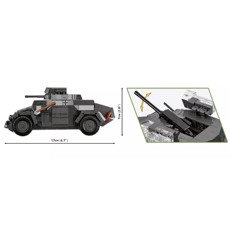 Cobi Blocks Sd.Kfz 222 model kit COBI-2657 — 502 klocków