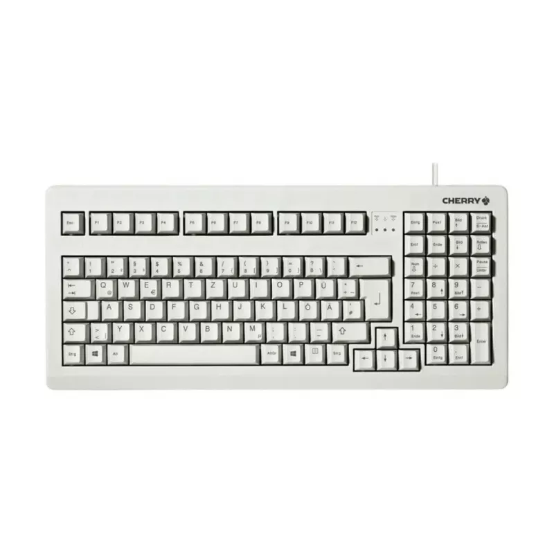 CHERRY G80-1800 kompaktowa klawiatura, USB/PS/2, francuski układ AZERTY, szara (G80-1800LPCFR-0)
