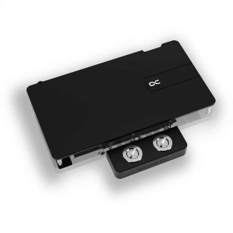 Blok wodny karty graficznej Alphacool RTX 5080 Phoenix Transparent srebrny z backplate