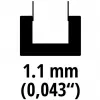 Zamienna prowadnica łańcuchowa 4501753, do pilarki akumulatorowej GE-LC 18/25-1 Li (25cm, 1,1mm)