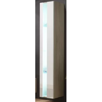 Cama regał VIGO NEW 180/40/30 sonoma/biały połysk