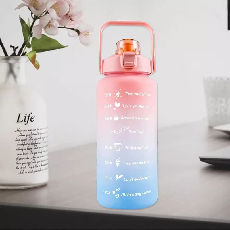 Extralink Butelka Motivacyjna, 2000 ml, zielono-fioletowa, BUT-190