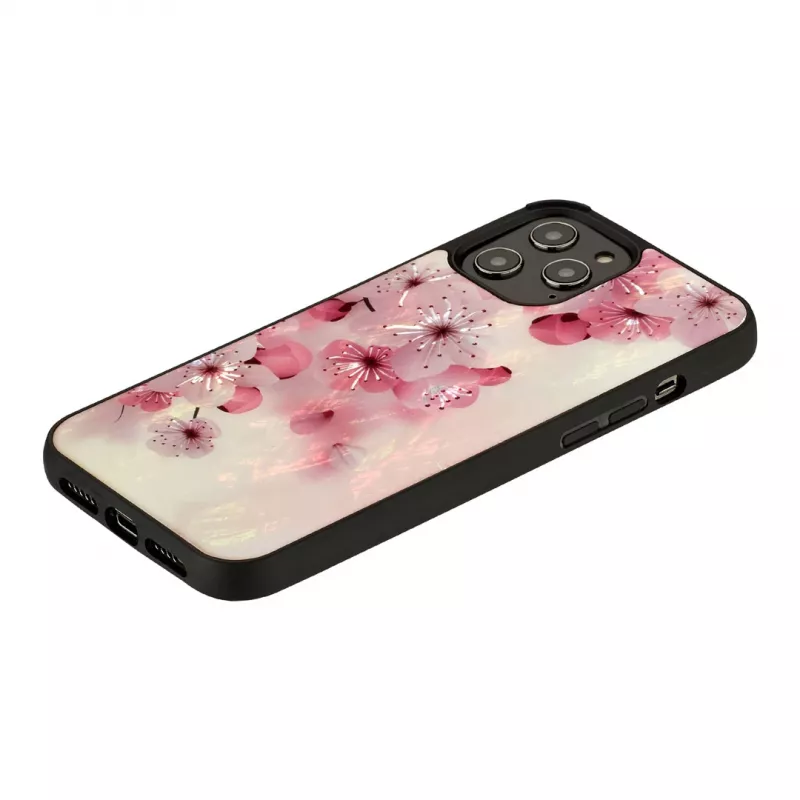 Etui ochronne iKins dla Apple iPhone 12 / 12 Pro — wzór kwiatu wiśni