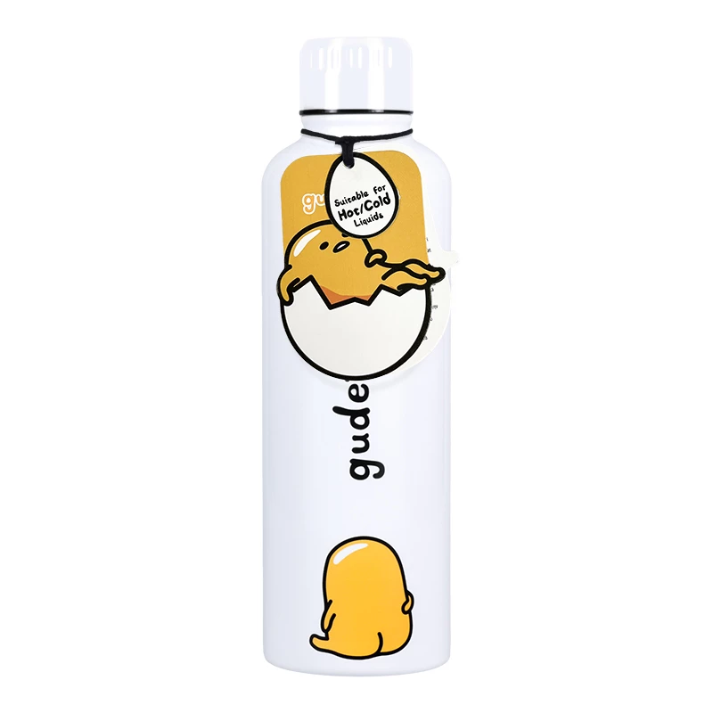 Metalowa butelka na wodę Paladone Gudetama — izolowana butelka ze stali nierdzewnej z motywem postaci