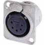 Neutrik NTR-NC5FDL1 - -30 - 80 °C - Czarny - Srebrny - UL - UL 94 HB - EC 61076-2-103 - IP 40 - IEC 68-2-20 (NC5FD-L-1)