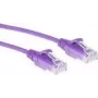 ACT Purpurowy 1.5 metra LSZH U/UTP CAT6 do centrów danych slimline patch kabel snagless ze złączami RJ45