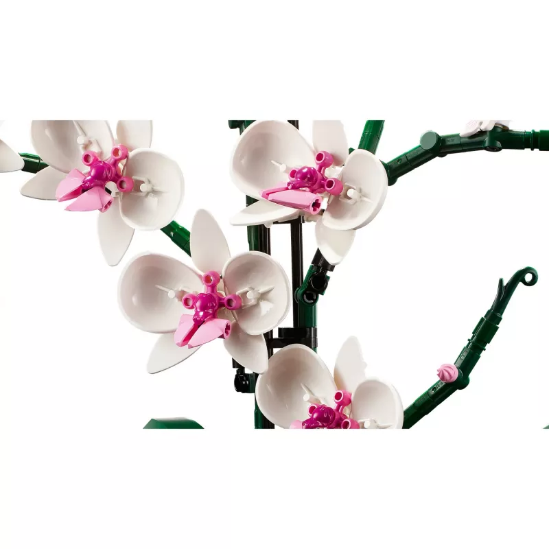 LEGO 10311 Icons Orchidea Sztuczna Roślina Zestaw do Budowania z Kwiatami Dodatek do Wystroju Wnętrz dla Dorosłych Kolekcja Botaniczna Prezent dla Żony lub Męża