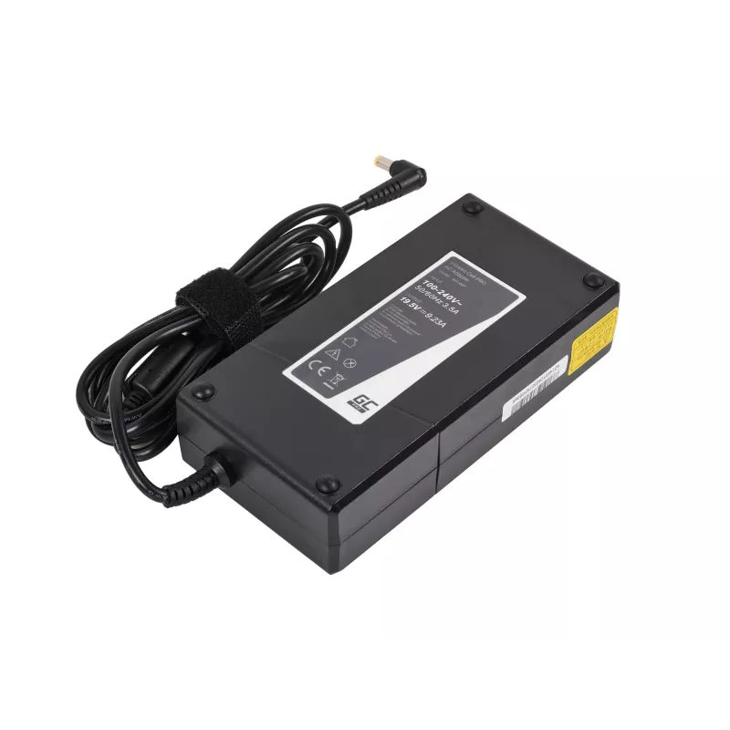 Zasilacz zielony Cell AD139P 90W uniwersalny zasilacz do laptopa 19,5V 9,23A 5,5×1,7mm Czarny