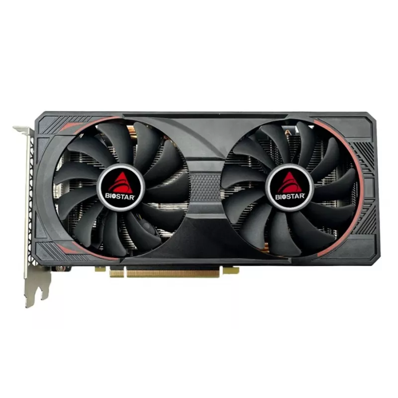 Karta graficzna BIOSTAR GeForce RTX 3060 Ti — 8 GB GDDR6, 256-bit, PCIe 4.0, 1665 MHz boost, 3×DP/1×HDMI, 2 wentylatory