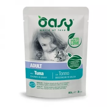 Oasy kawałki w sosie dorosły TUŃCZYK 85g