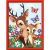 Zestaw do malowania po numerkach Ravensburger CreArt Happy Deer — płótno z numerami do malowania