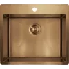 1-bowl stainless steel sink deante ZPO_C10B — zlewozmywak jednokomorowy, trwała konstrukcja stalowa