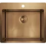 1-bowl stainless steel sink deante ZPO_C10B — zlewozmywak jednokomorowy, trwała konstrukcja stalowa