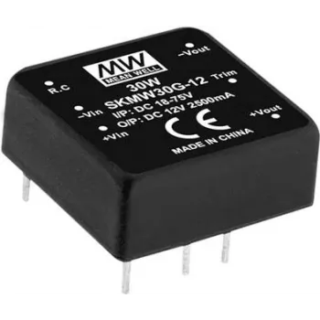 Zasilacz/przetwornica Mean Well SKMW30F-03 — 30 W mocy wyjściowej, certyfikat RoHS, 18 g