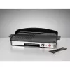 Elektryczny grill stołowy Rommelsbacher BBQ 2003 — 1900 W, 50×25 cm, ryflowana + Teppanyaki, regulowany termostat, srebrny/czarny
